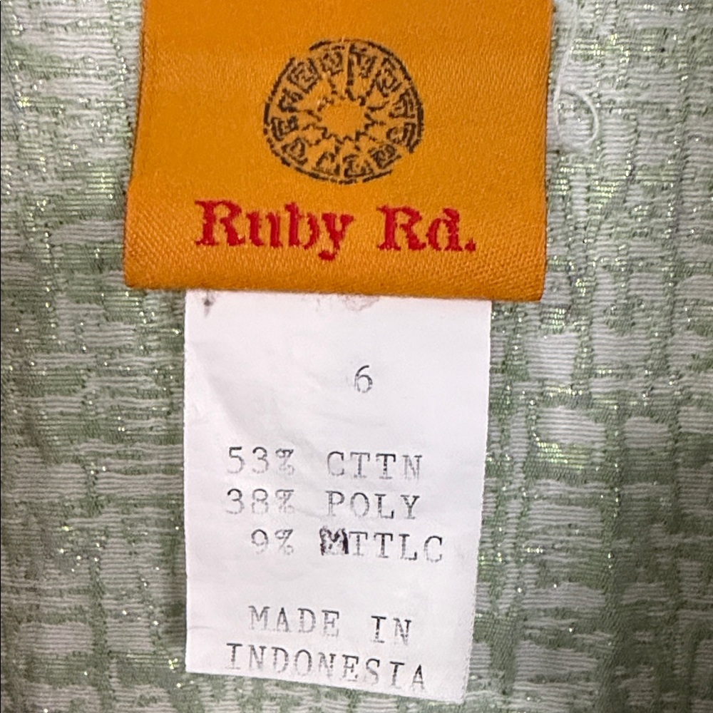 Ruby Rd. Textured Green Jacket - Picture 2 of 5